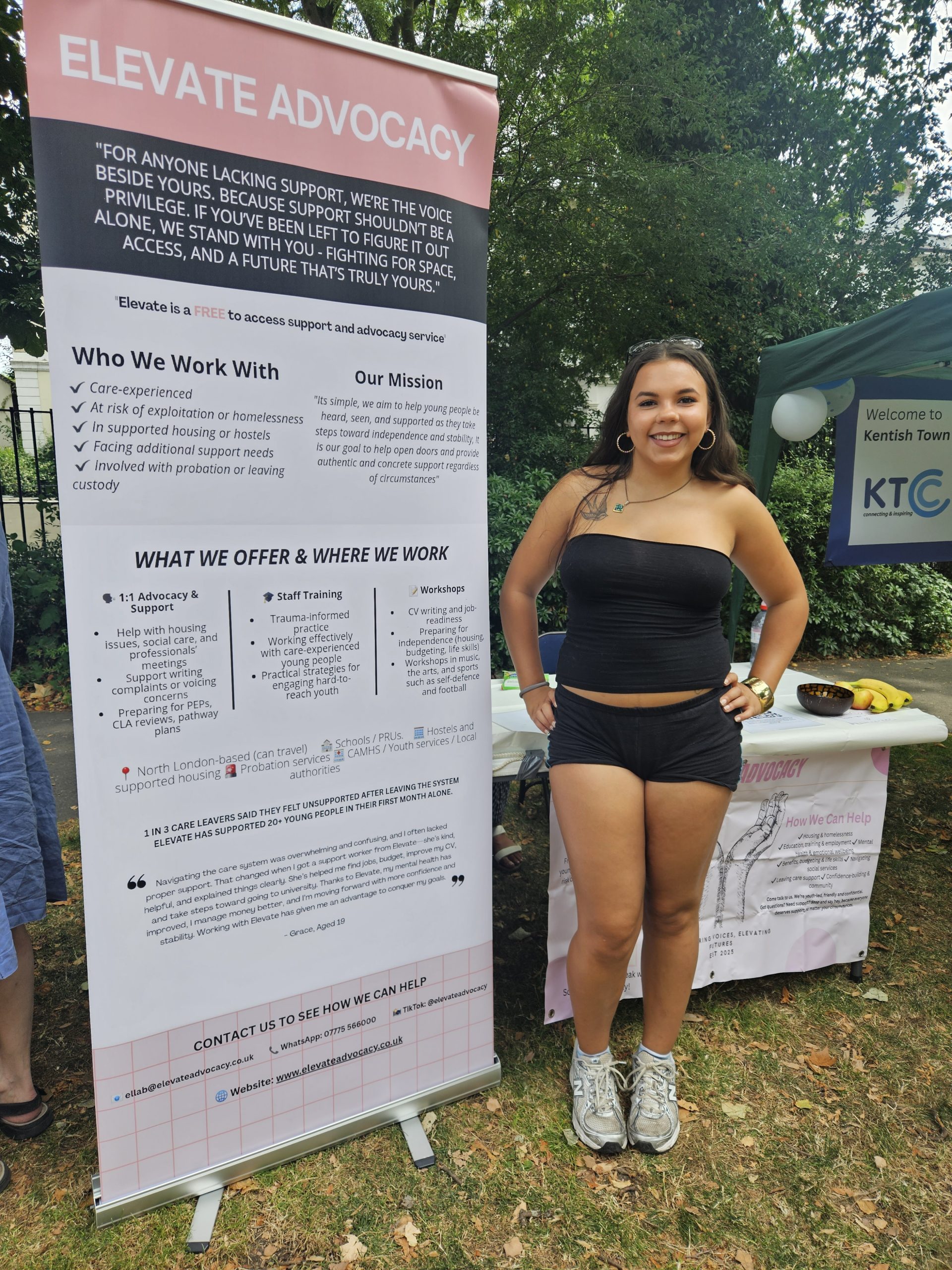 A young person looking hopeful